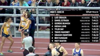 Men's 3k, Heat 1 - NAU's Luis Grijalva 7:43, #6 NCAA All-Time