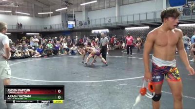 145 lbs Cons. Semis (16 Team) - Arash Yazdani, Mid TN Maulers vs Ayden Papcun, Team Palmetto