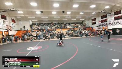 53 lbs Champ. Round 1 - Ittai Kissner, Worland Wrestling Club vs Graham Wenzel, Powell Wrestling Club