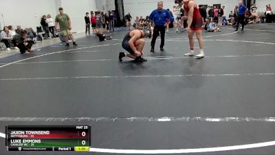 190 lbs Round 7 (8 Team) - Luke Emmons, Cavalier WC vs Jaxon Townsend, Gettysburg