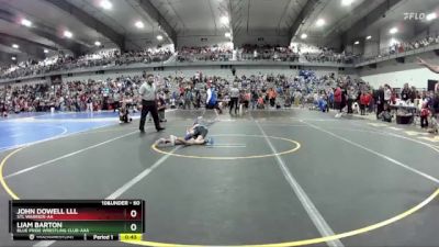 60 lbs Champ. Round 2 - John Dowell Lll, STL Warrior-AA  vs Liam Barton, Blue Pride Wrestling Club-AAA