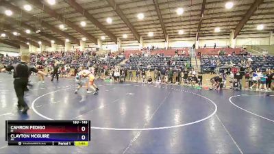 145 lbs Cons. Round 5 - Camron Pedigo, ID vs Clayton McGuire, AK