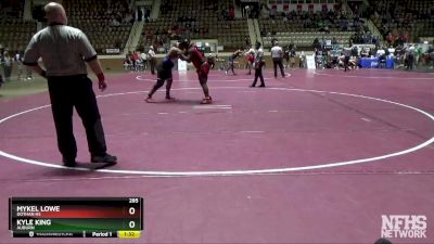 285 lbs 3rd Place Match - Kyle King, Auburn vs Mykel Lowe, Dothan HS