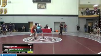 250 lbs Quarterfinals (8 Team) - Enrique Segura, California vs Christopher Belmonte, Team NY
