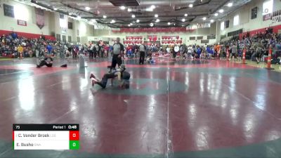 75 lbs Champ. Round 1 - Cael Vander Broek, Legends Of Gold vs Easton Busho, Owatonna Wrestling Academy