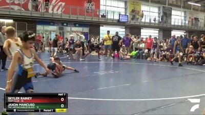 70 lbs Placement Matches (8 Team) - Skyler Rainey, Fight Club vs Jaxon Mancuso, The Untouchables Black