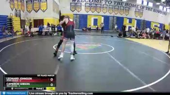 120 lbs Finals (2 Team) - Leonard Johnson, Miami Vikings vs Cameron Gibson, Wellington