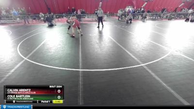 165 lbs Semifinal - Cole Bartlein, X-Factor Elite Wrestling vs Calvin Arentz, La Crosse Boys & Girls Club