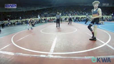 98 lbs Round Of 32 - Aiden Leathers, Jenks Trojan Wrestling Club vs Carlos Sparks, Cowboy Wrestling Club