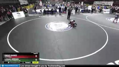 82 lbs Cons. Round 2 - Logan Arenas, Laguna Hills Hawkeye WC vs Diego Gamez, California