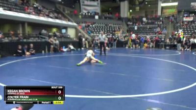 80 lbs Semifinal - Colter Frain, Powerhouse Wrestling Club vs Kegan Brown, Legends Of Gold