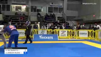 NATHAN PAZ BARRETO vs JOSE JOAQUIN VALENZUELA TORRES 2020 American National IBJJF Jiu-Jitsu Championship