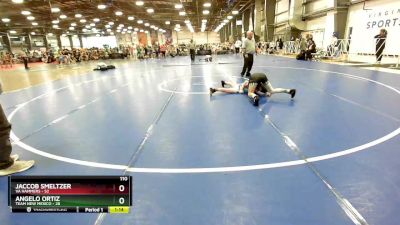 110 lbs Rd# 8- 12:30pm Saturday Final Pool - Angelo Ortiz, Team New Mexico vs Jaccob Smeltzer, VA Hammers