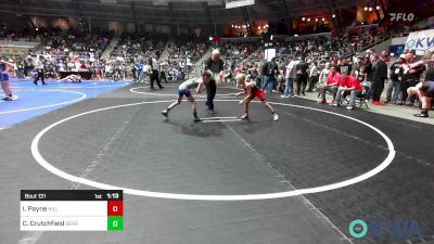 55 lbs 7th Place - Ike Payne, Hilldale Youth Wrestling Club vs Carter Crutchfield, Berryhill Wrestling Club