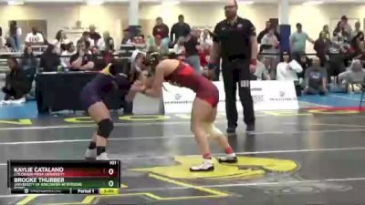 101 lbs Cons. Round 4 - Kaylie Catalano, Colorado Mesa University vs Brooke Thurber, University Of Wisconsin At Stevens Point