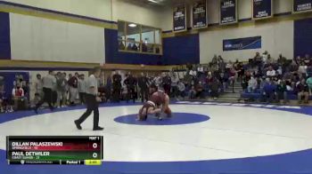 184 lbs Semis & Wb (16 Team) - Paul Detwiler, Coast Guard vs Dillan Palaszewski, Springfield