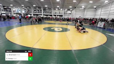 118 lbs Round Of 32 - Jacob Bramson, Franklin vs Dante Ames, Newtown CT