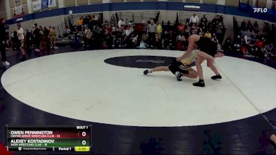 98 lbs Round 1 (3 Team) - Owen Pennington, Center Grove Wrestling Club vs Alexey Kostadinov, Avon Wrestling Club