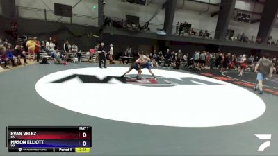 138 lbs Cons. Round 1 - Evan Velez, CA vs Mason Elliott, WA