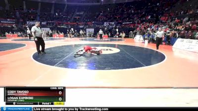 3A 138 lbs Cons. Semi - Cody Tavoso, Hinsdale (Central) vs Logan Kaminski, Lockport (Twp.)