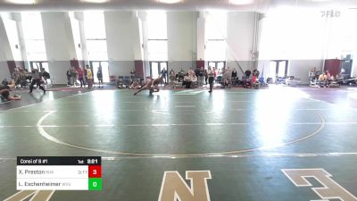 174 lbs Consi Of 8 #1 - Xavier Preston, Roanoke College vs Luke Eschenheimer, West Virginia