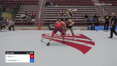 125 kg Rr Rnd 2 - Zach Elam, Tiger Style Wrestling Club vs Anthony Cassioppi, Hawkeye WC