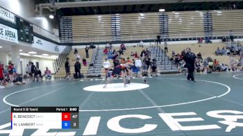 120 lbs Round 5 (6 Team) - KAEDEN BENEDICT, WARRIOR RTC vs MAZZY LAMBERT, MIDWEST RTC