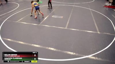 110 lbs Champ. Round 2 - Nolan Seman, Pinnacle Wrestling Club vs Dawson Claseman, Minnesota