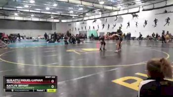 155 lbs 5th Place Match - Kaitlyn Bryant, Northern Michigan University vs Quilaztli Miguel-Lapham, Adrian College