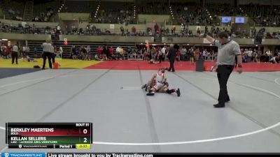 80 lbs Cons. Round 2 - Berkley Maertens, BOLD vs Kellan Sellers, LAW - Lacrosse Area Wrestlers