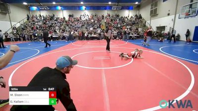 52 lbs Round Of 32 - Matthew Sloan, Barnsdall Youth Wrestling vs Garrison Kallam, Collinsville Cardinal Youth Wrestling