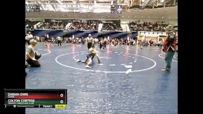 65 lbs Cons. Semi - Colton Cortese, Triumph Wrestling Club vs Zaidan Ewis, Chaos