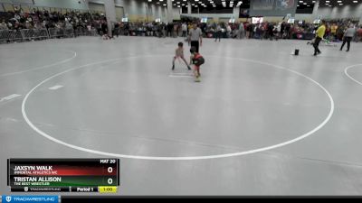 67 lbs Cons. Round 2 - Jaxsyn Walk, Immortal Athletics WC vs Tristan Allison, The Best Wrestler