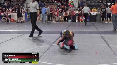 61 lbs Quarterfinal - Gus Andra, Maize vs Snyder Kurtz, SlyFox Wrestling Academy