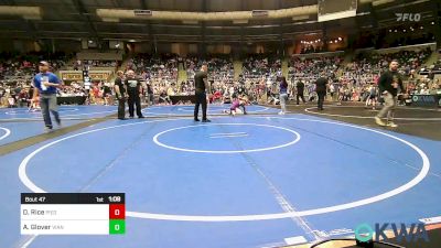 58 lbs Quarterfinal - Dayton Rice, Piedmont vs Abel Glover, Vian Wrestling Club