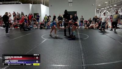 114 lbs Semis & 1st Wrestleback (8 Team) - Carolyn Geckler, POWA vs Abby Naddeo, Tri State Training Center Red