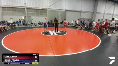 120 lbs Round 1 (8 Team) - Luke Koenen, Minnesota Red vs Kaiden Powell, Kansas Blue