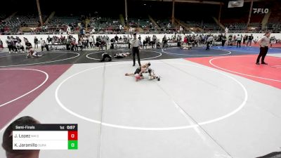 62 lbs Semifinal - Jace Lopez, NM Gold vs Karson Jaramillo, Duran Elite