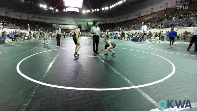 96 lbs Semifinal - Neelie Johnson, Hilldale Youth Wrestling Club vs Tommy Lee Schwarz, Carl Albert