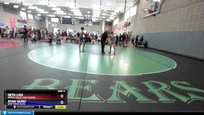 113 lbs Quarterfinal - Seth Lish, Marsh Valley High School vs Ryan Nuno, East Idaho Elite