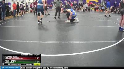 140/150 Round 3 - Noah Cape, Dixie Hornets vs Mattox Shull, Lexington Youth Wrestling