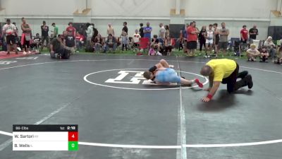 96-C lbs Quarterfinal - Wyatt Sartori, NY vs Benjamin Wells, IL