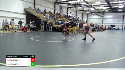 157 lbs Cons. Round 3 - Jacob Horsch, Heidelberg vs Tim Alexander, Ohio Wesleyan University