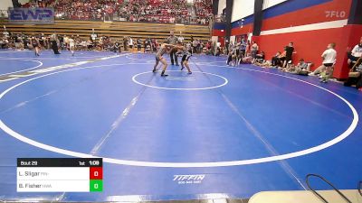 90 lbs Quarterfinal - Logan Sligar, Pin-King All Stars vs Benjamin Fisher, HURRICANE WRESTLING ACADEMY