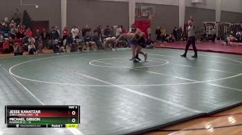 197 lbs Finals (2 Team) - Michael Gibson, Muskegon CC vs Jesse Kanatzar, John Carroll Univ