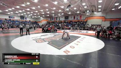 141 lbs Cons. Round 2 - Andrew Sas, Otterbein University vs Camden Spears, Ohio Northern