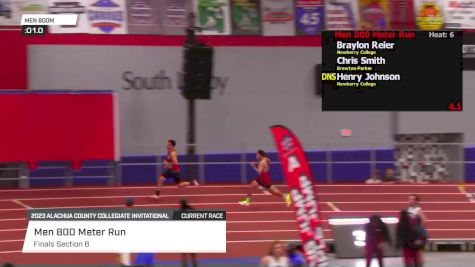 Men's 800m, Finals 6