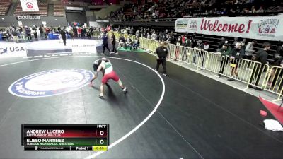 126 lbs Cons. Round 1 - Andrew Lucero, Kaitoa Wrestling Club vs Eliseo Martinez, Turlock High School Wrestling