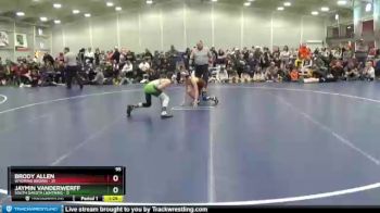 95 lbs Round 3 (6 Team) - Brody Allen, Wyoming Brown vs Jaymin VanDerWerff, South Dakota Lightning