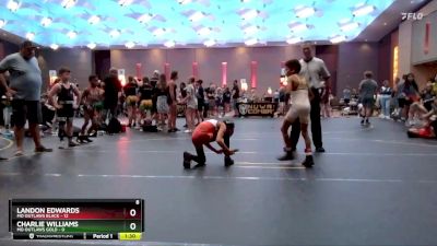 66 lbs Quarterfinals (8 Team) - Charlie Williams, MO Outlaws Gold vs Landon Edwards, MO Outlaws Black